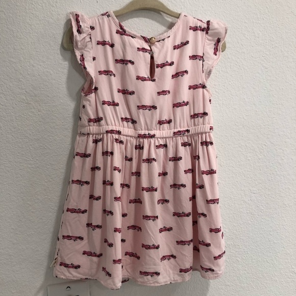 kate spade • pink infant hot rod car print dress - Picture 5 of 15